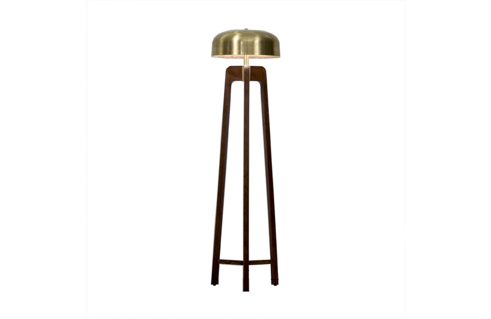 Eskitme Sarısı Metal Şapka Lambader ISK-008
