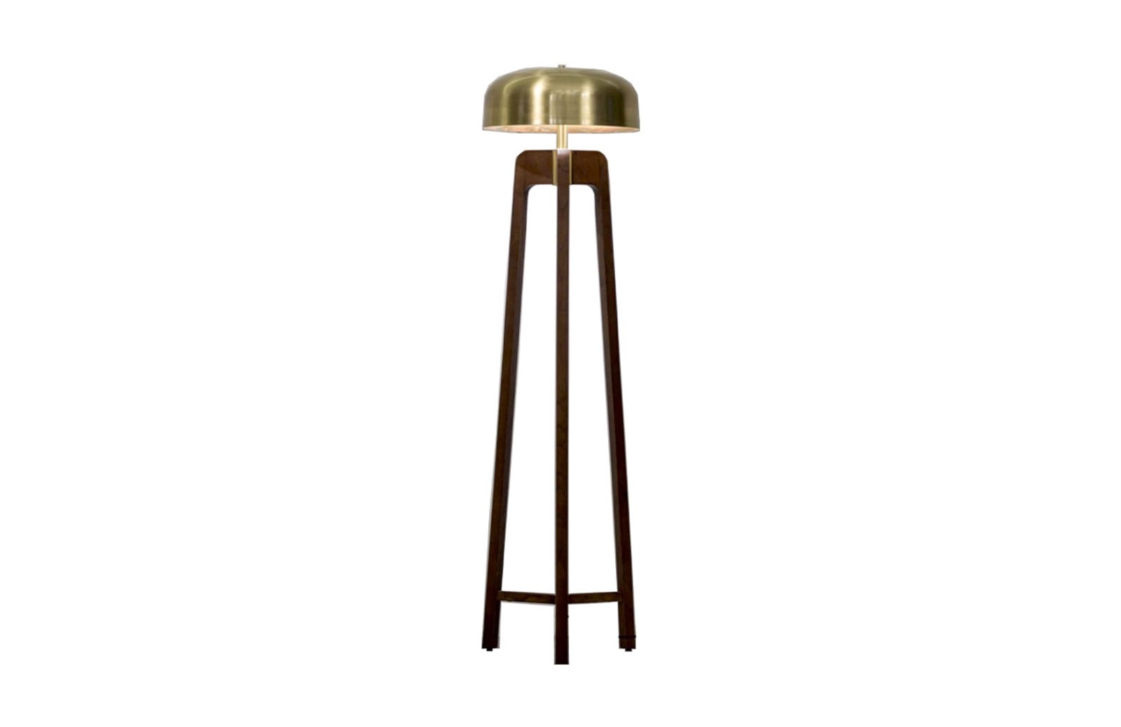 Eskitme Sarısı Metal Şapka Lambader ISK-008