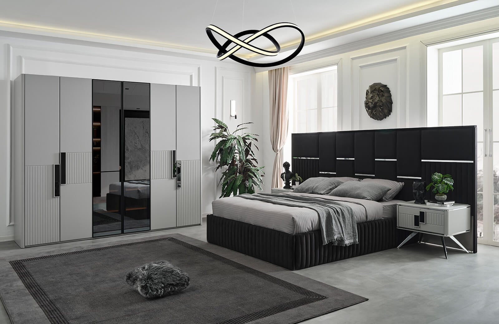 Grey Yatak Odası Takımı