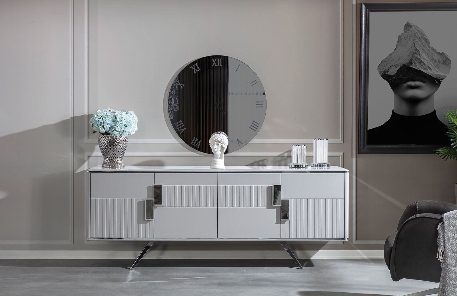 Grey Yemek Odası Takımı