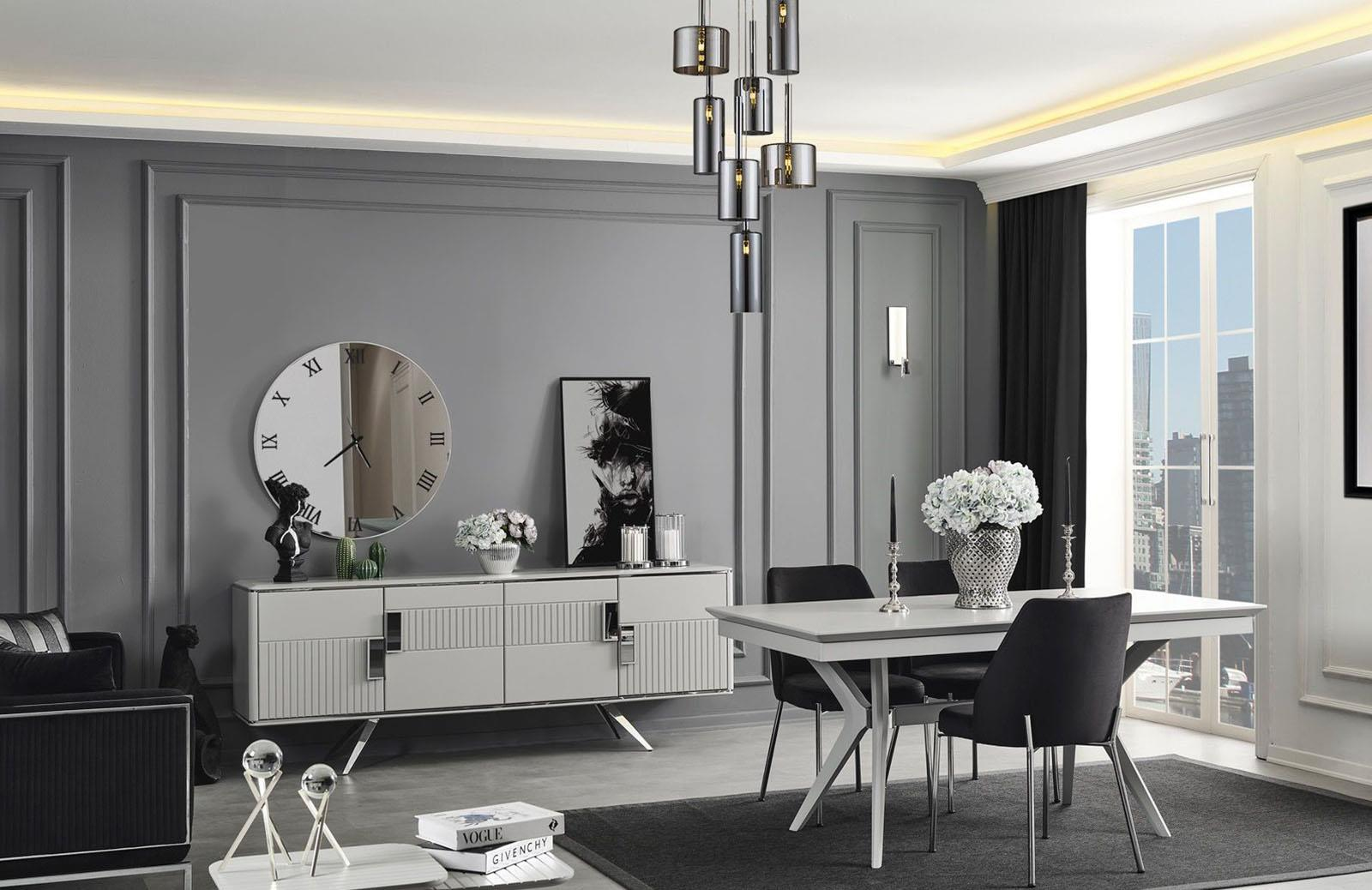 Grey Yemek Odası Takımı