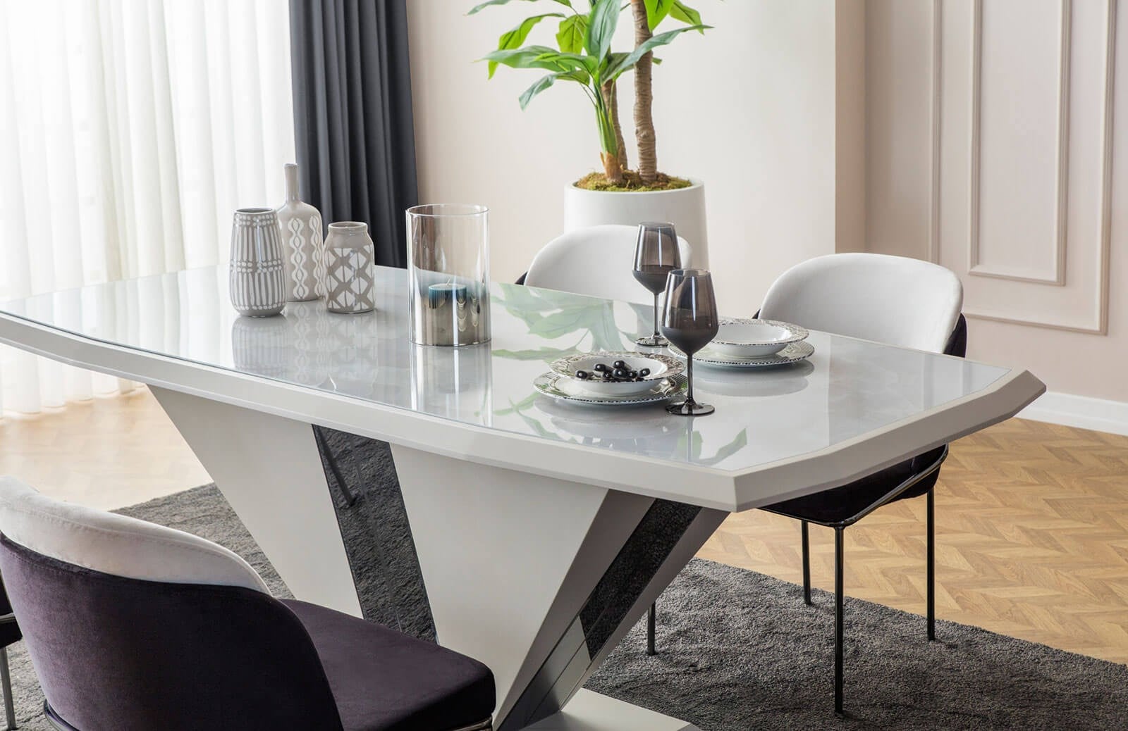 Hangen Yemek Odası Takımı Bej