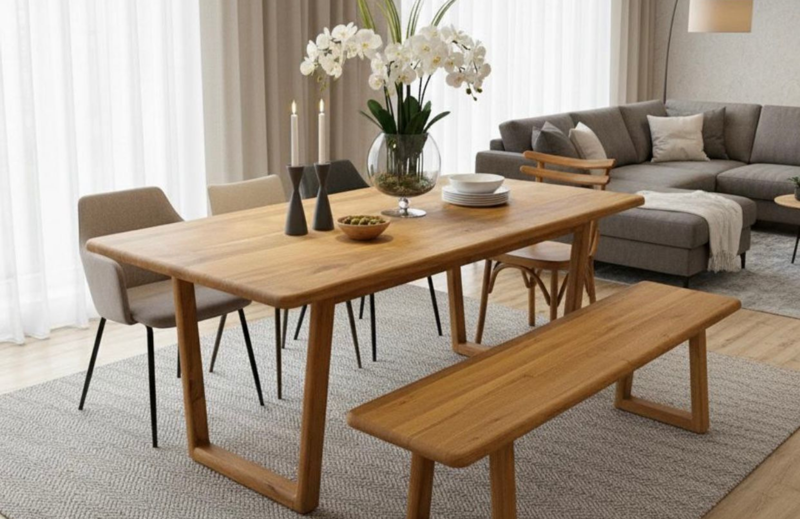 Herina Ceviz Masa 80x140 cm