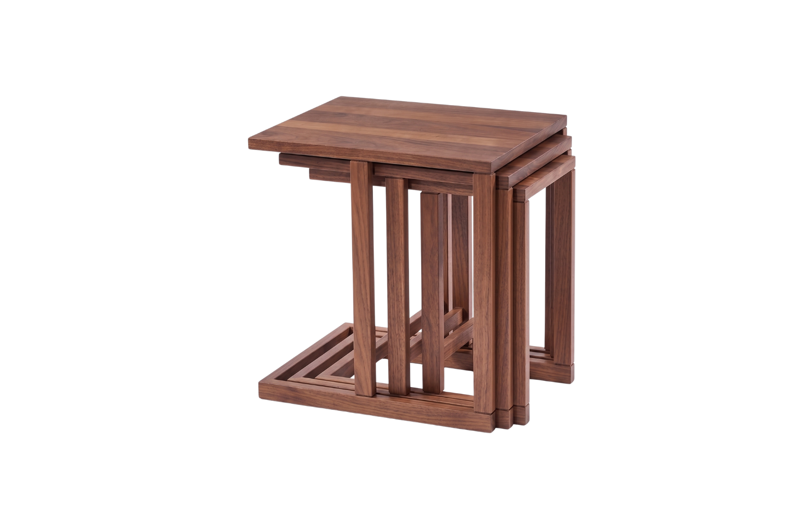 Kare Ceviz C Zigon Sehpa Üçlü SF-03