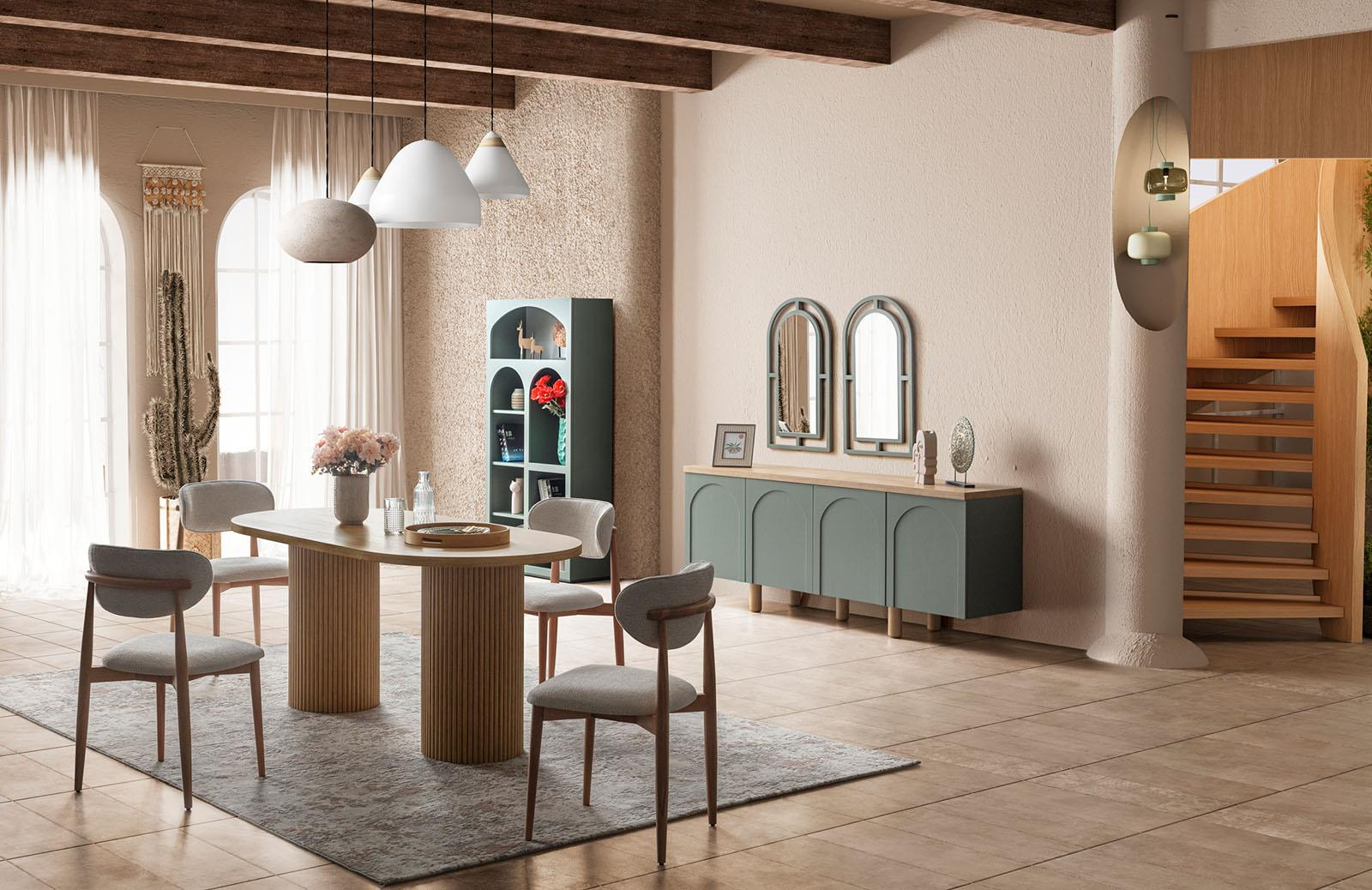 Latrell Retro V2 Yemek Odası Takımı