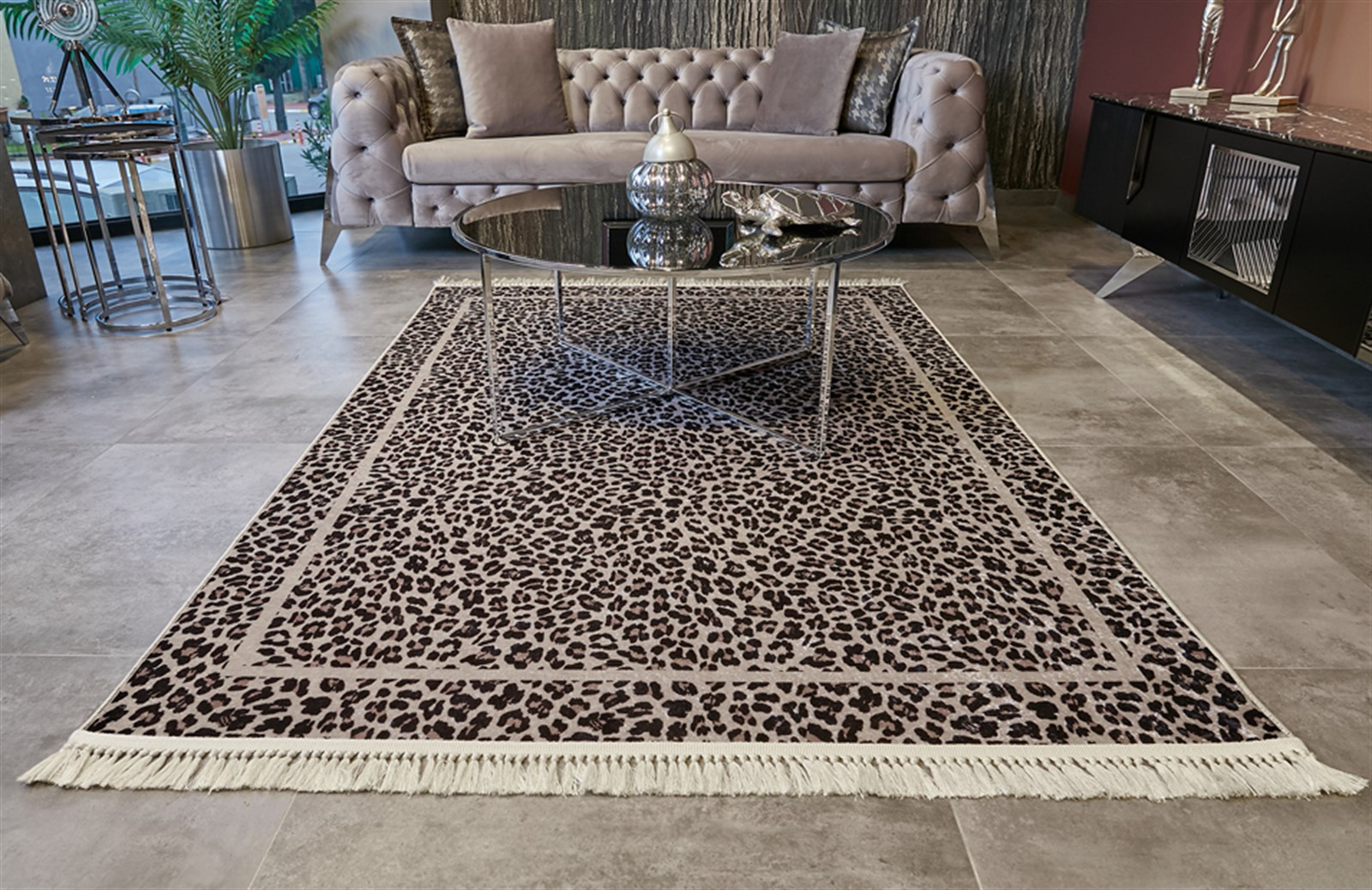 Leopar Desenli Halı 190x300