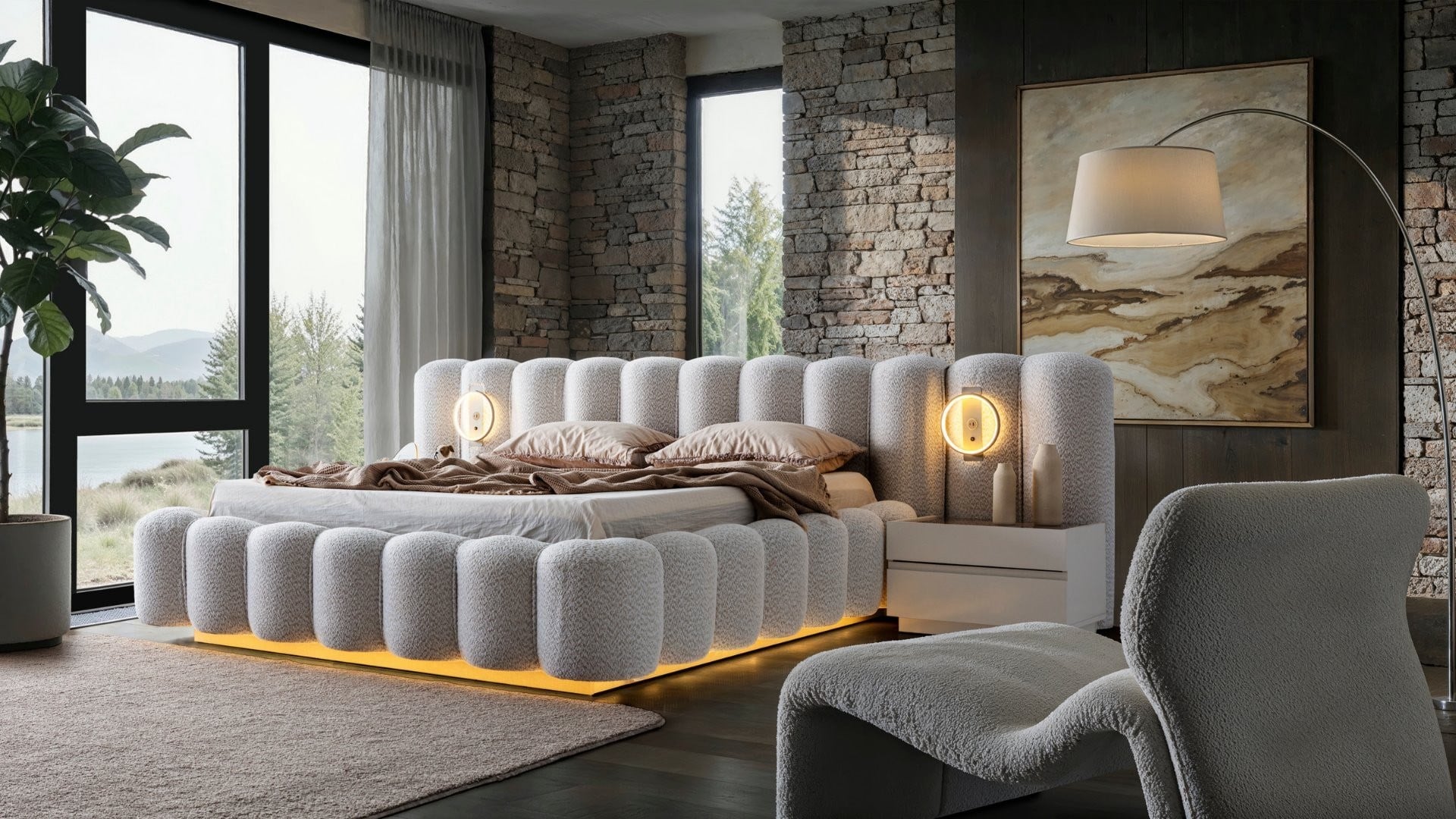 Livora Bazalı Karyola 180 cm
