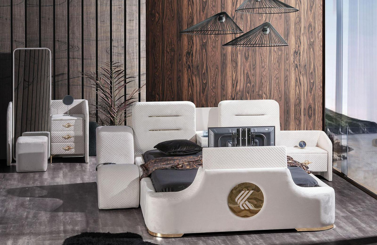 Luxury Fonksiyonel Ses Sistemli Karyola Seti