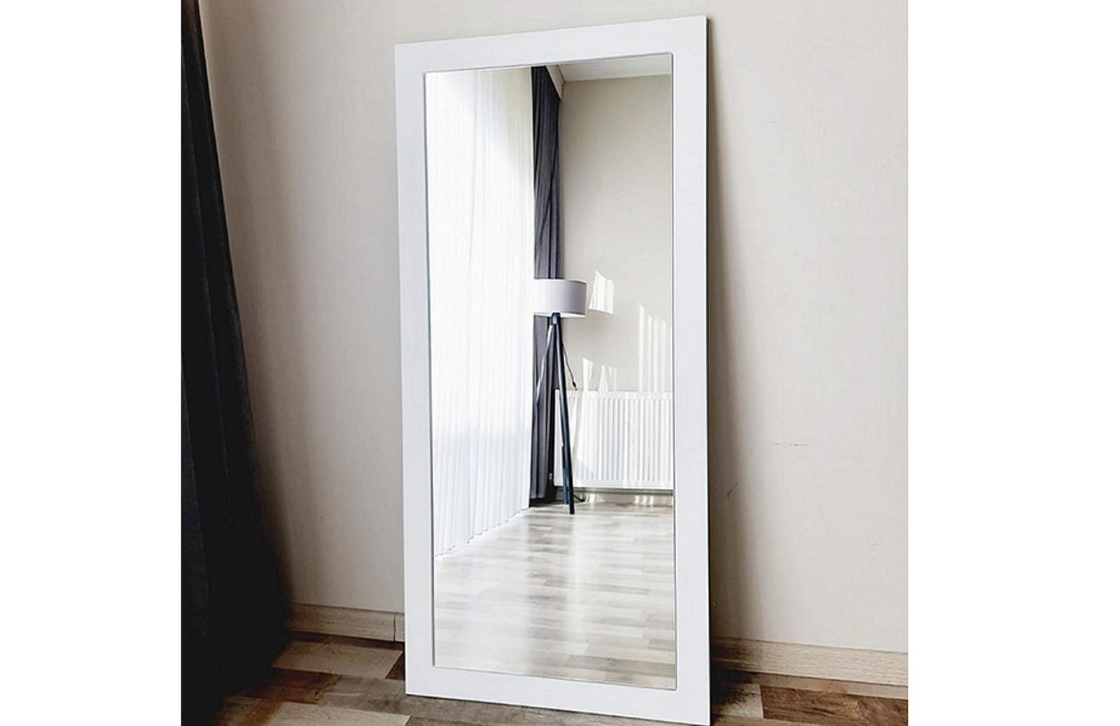 Mdf Dikdörtgen Beyaz Boy Aynası 150x60 cm ENGC-DF-189