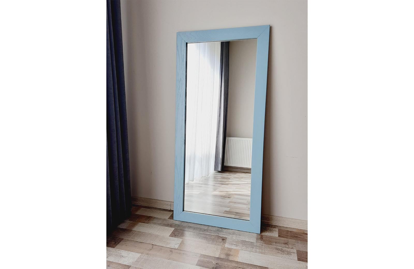 Mdf Dikdörtgen Yeşil Dekoratif Ayna 120x50 cm ENGC-DF-149