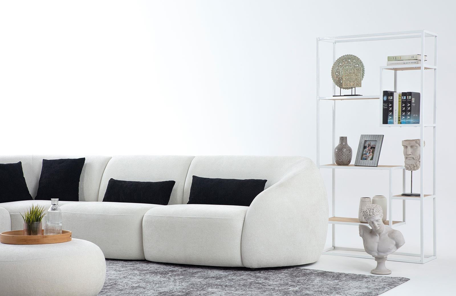 Mollie Teddy Köşe Takımı Puflu