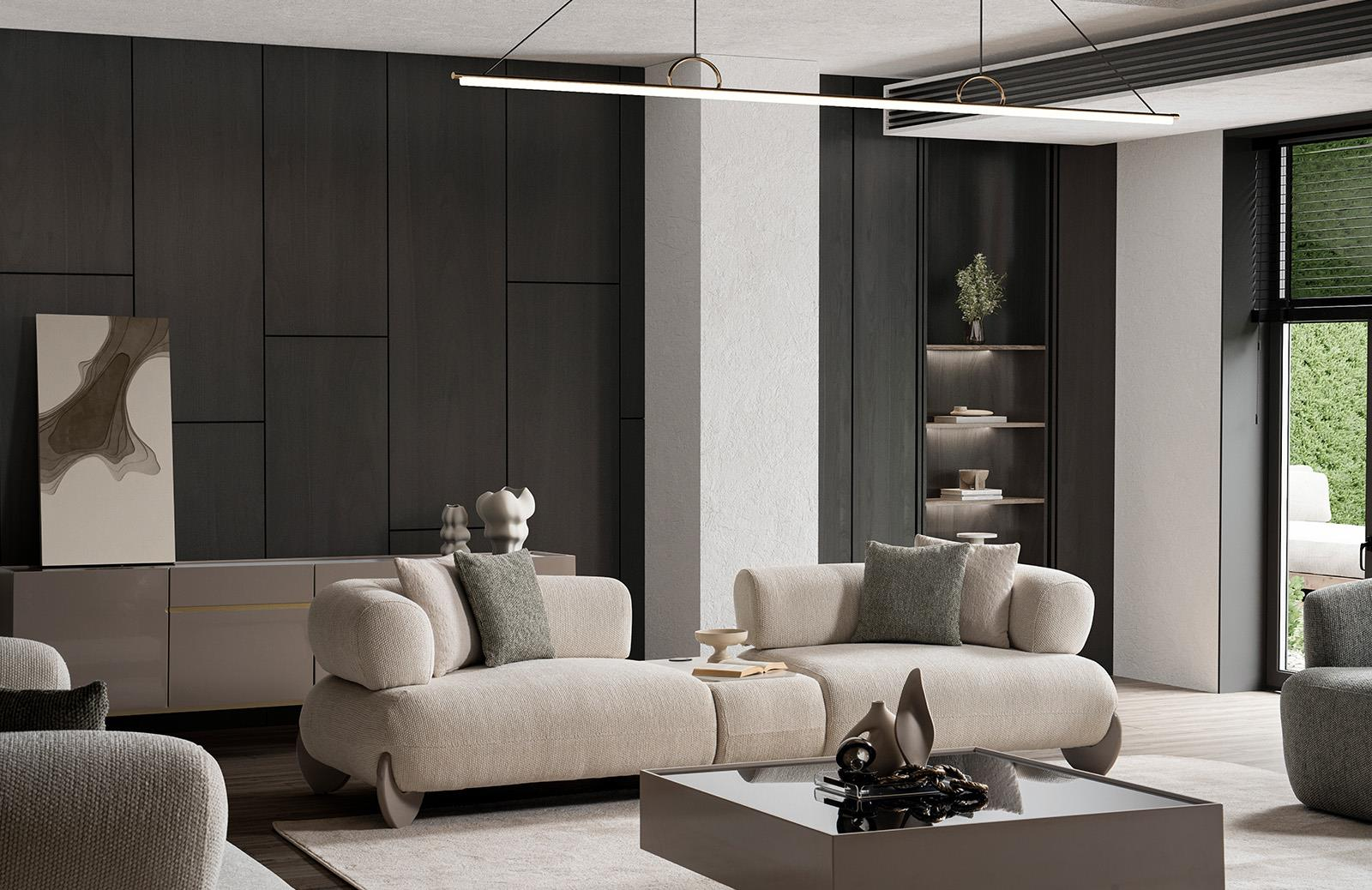 Nuvita Üçlü Sehpalı Koltuk