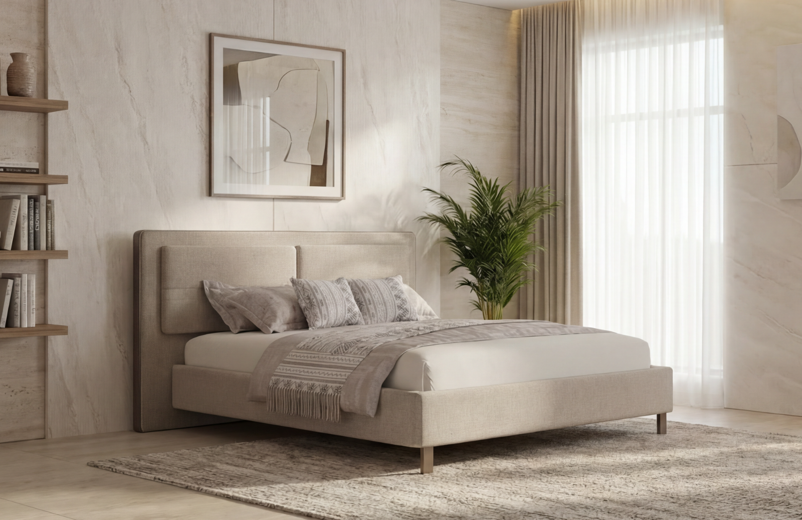 Orbed Bazalı Karyola Benchsiz 160*200 cm