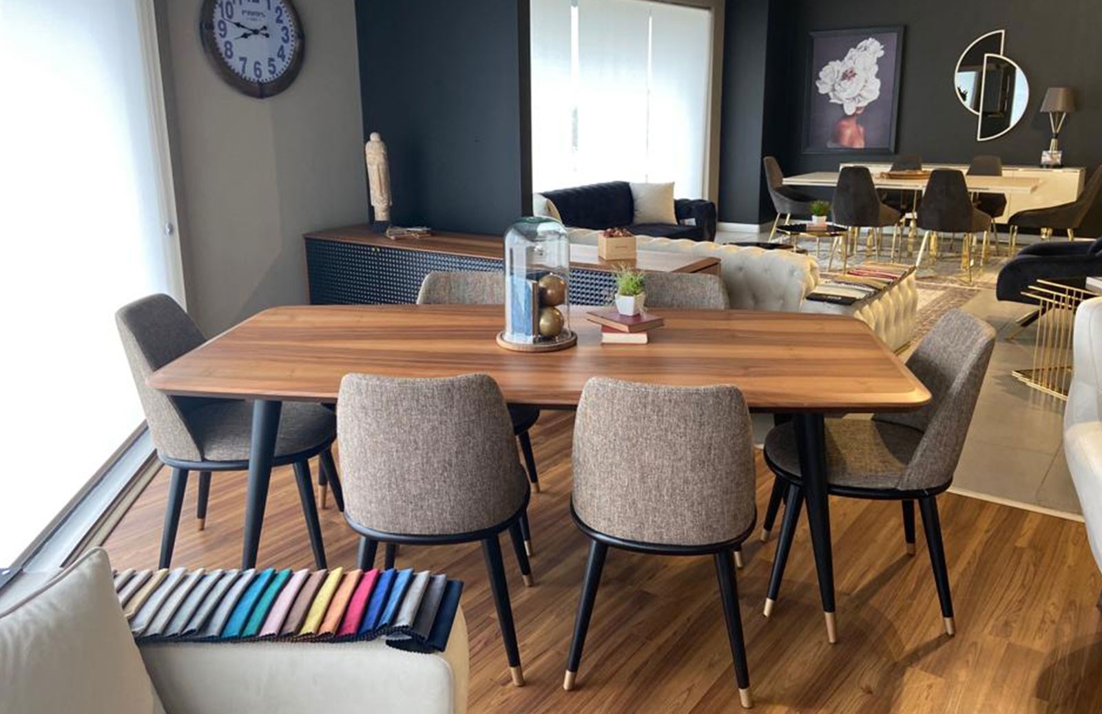 OUTLET - Asrid Yemek Odası Takımı + Tv Ünitesi + Orta Sehpa