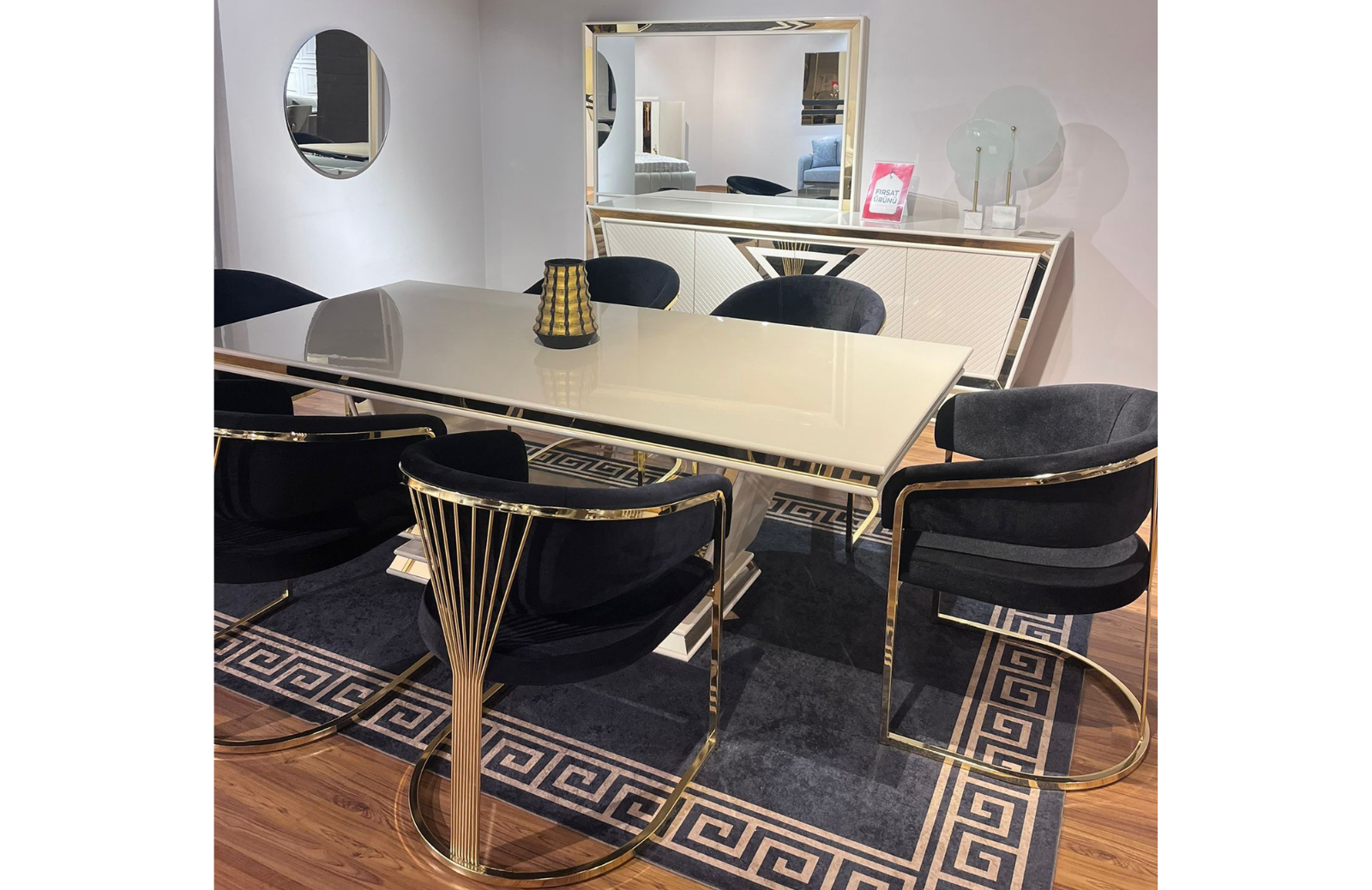OUTLET-BDZ-Azurine Yemek Odası Takımı