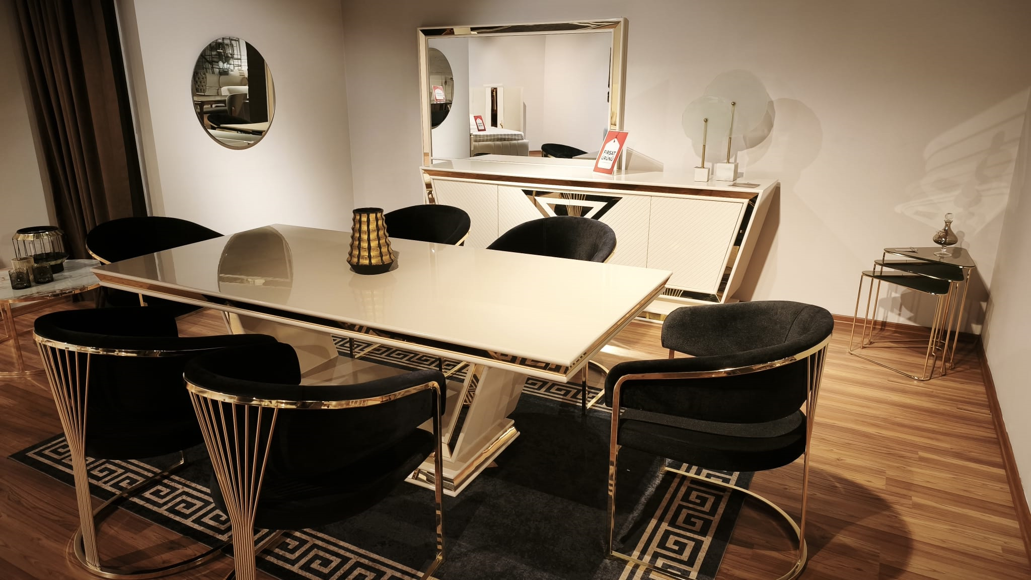 OUTLET-BDZ-Azurine Yemek Odası Takımı