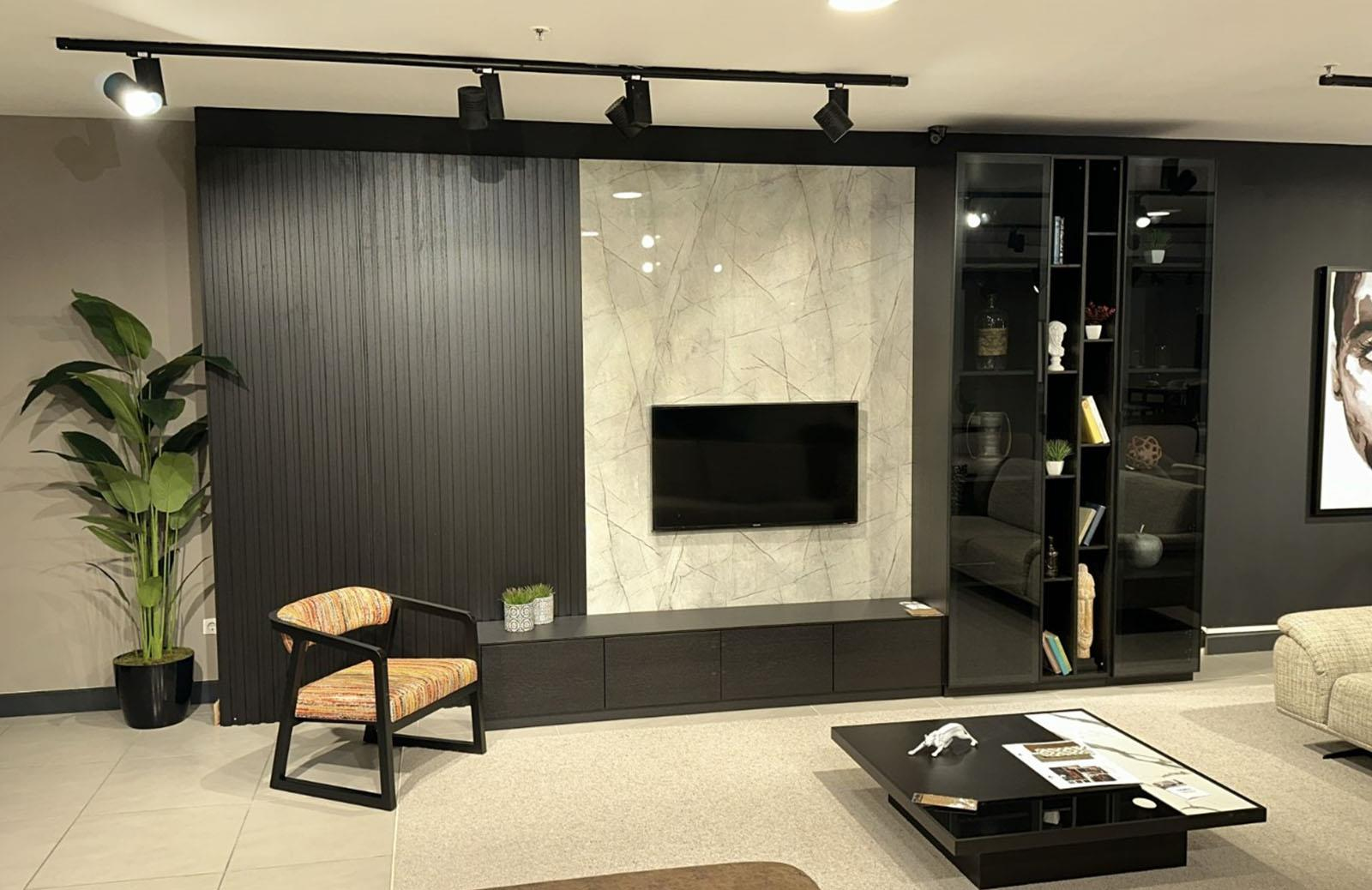 OUTLET - BYD -Beyond Duvar Ünitesi Koyu Meşe