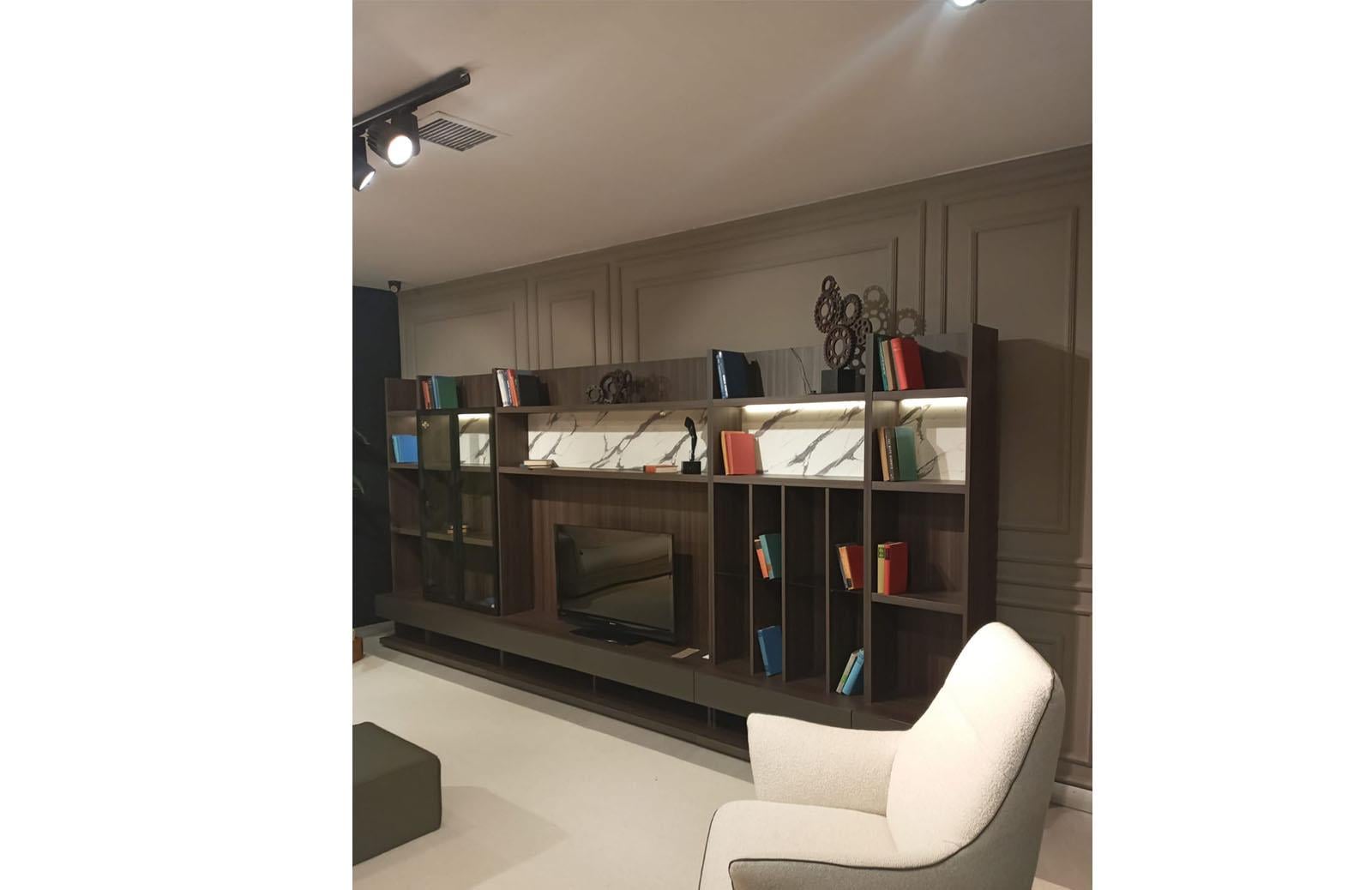 OUTLET- BYD -Degree Yemek Odası Takımı + Tv  Ünitesi + Orta Sehpa Seti Mermerli
