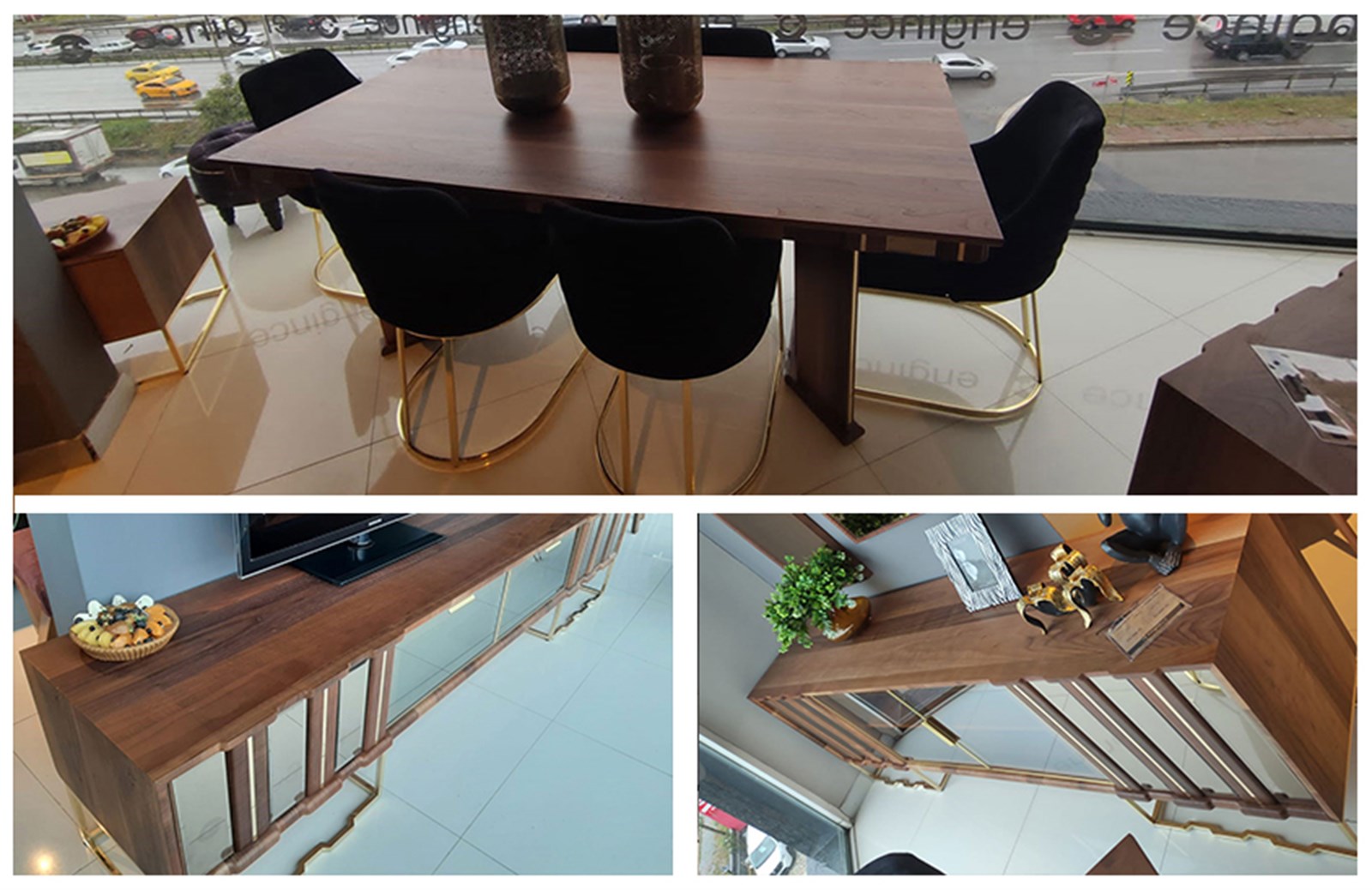 OUTLET - Elisia Yemek Odası Takımı + Tv Ünitesi