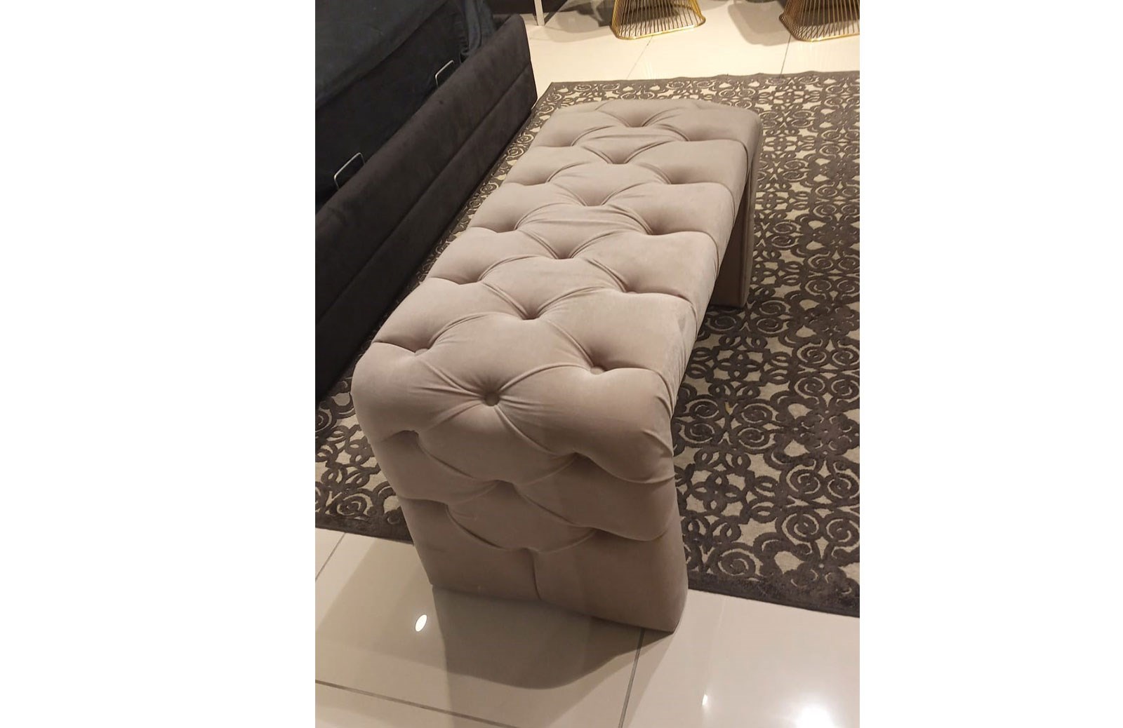 OUTLET - Kapitoneli Puf 102*45 cm