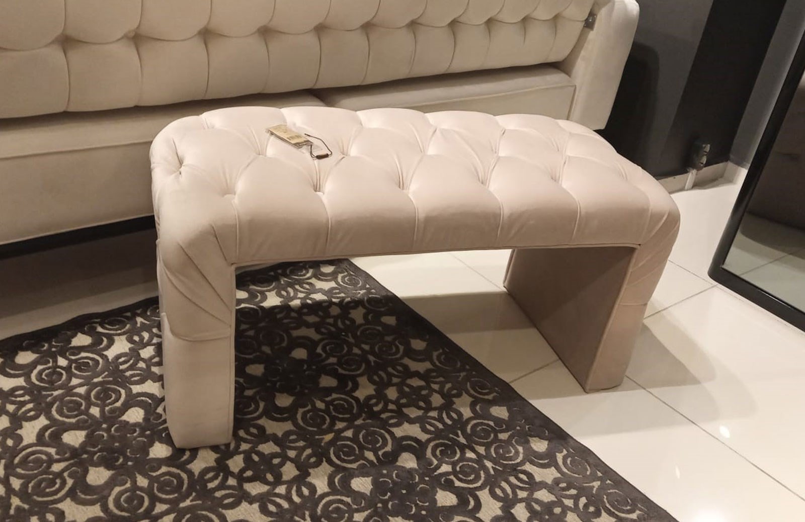 OUTLET - Kapitoneli Puf 102*45 cm