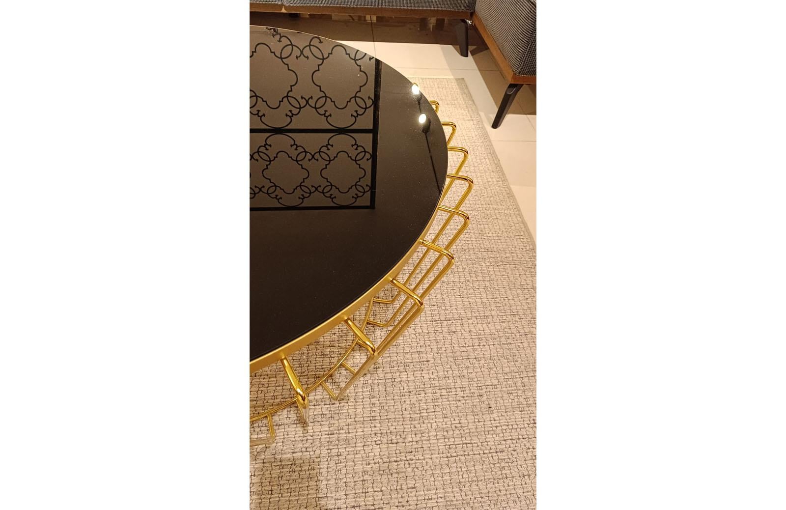 OUTLET - KÇK - C-245 Gold Orta Sehpa