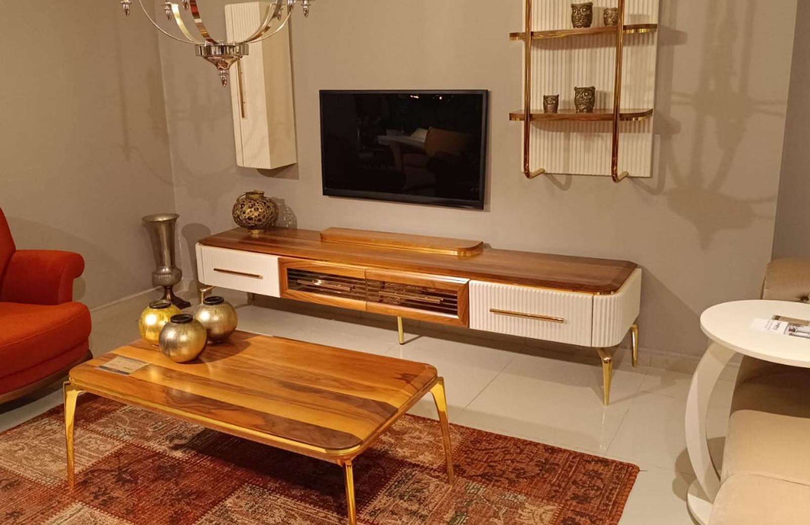 OUTLET - KÇK - Joyce Yemek Odası Takımı + Tv Ünitesi + Orta Sehpa