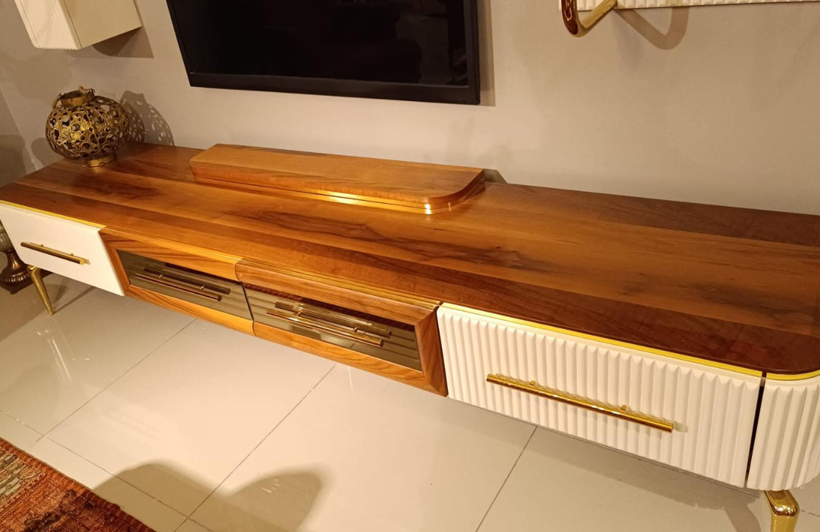 OUTLET - KÇK - Joyce Yemek Odası Takımı + Tv Ünitesi + Orta Sehpa