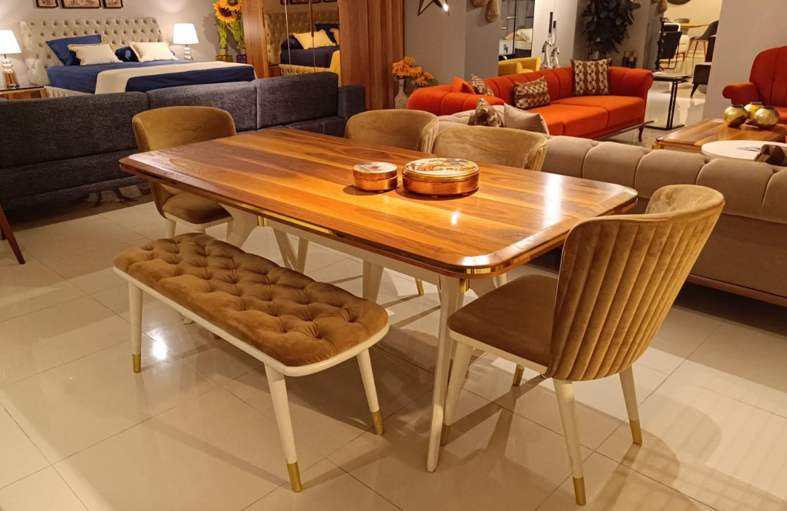 OUTLET - KÇK - Joyce Yemek Odası Takımı + Tv Ünitesi + Orta Sehpa
