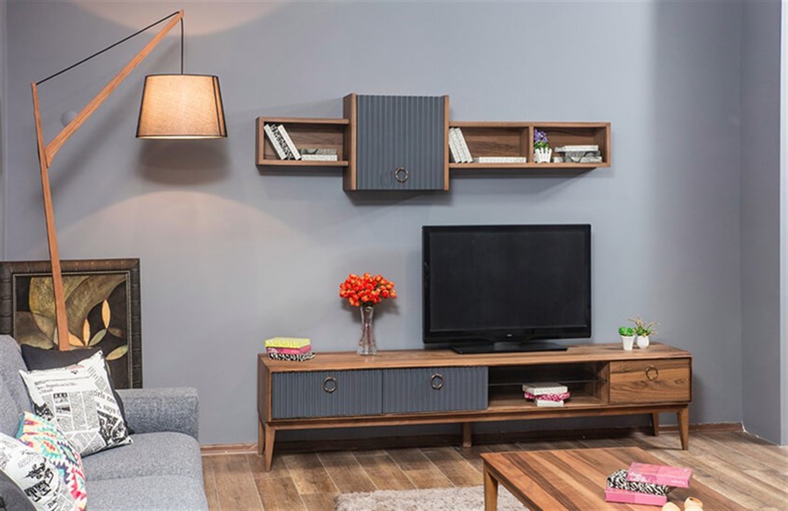 OUTLET - Lounge Yemek Odası Takımı + Tv Ünitesi