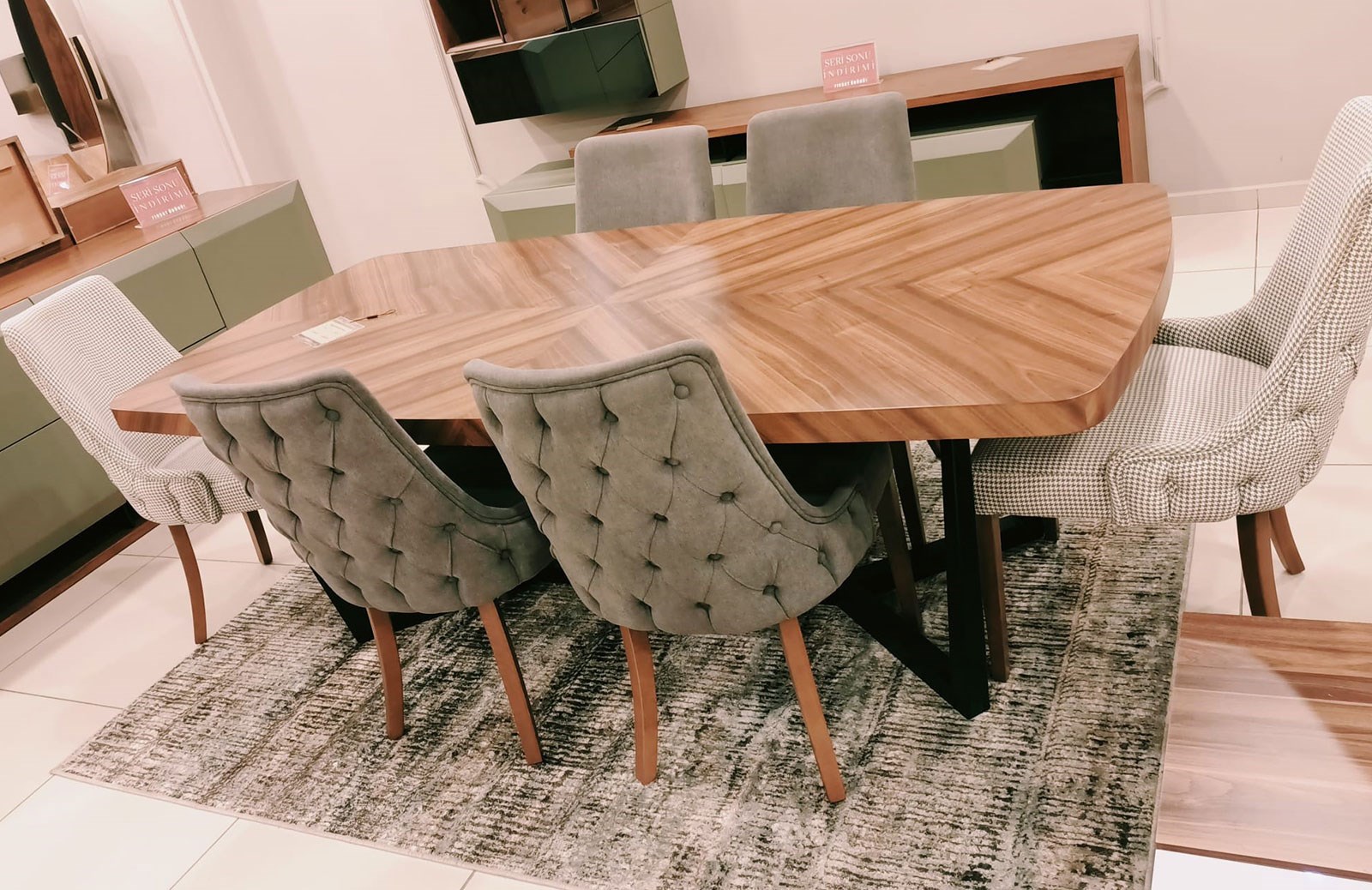 OUTLET - Mayday Yemek Odası Takımı + Tv Ünitesi