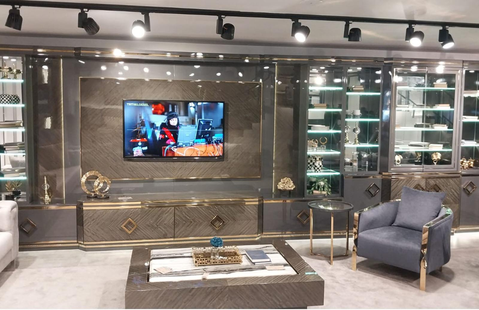 OUTLET - MD3 - Margaret Koltuk Takımı + Yemek Odası TK + Tv Unt + Orta + Yan + Zigon + C Sehpa Set