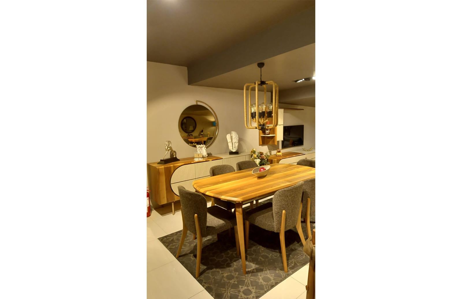 OUTLET - MDK1 - Daniela Yemek Odası + Tv Ünitesi + Orta Sehpa