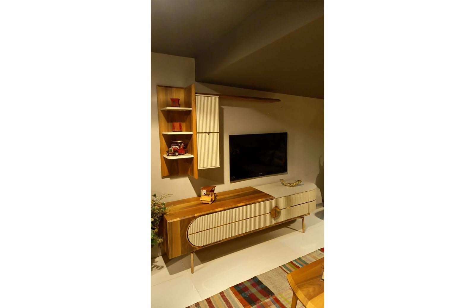 OUTLET - MDK1 - Daniela Yemek Odası + Tv Ünitesi + Orta Sehpa