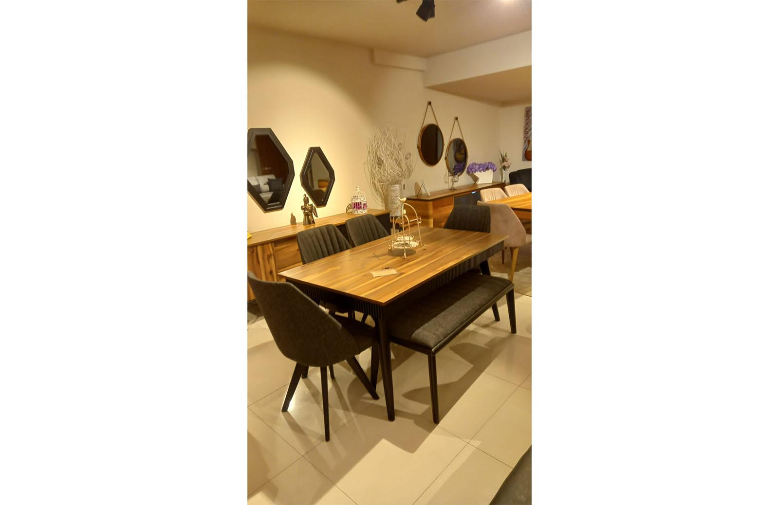 OUTLET- MDK1- Yesbon Yemek Odası Takımı + Tv Ünitesi