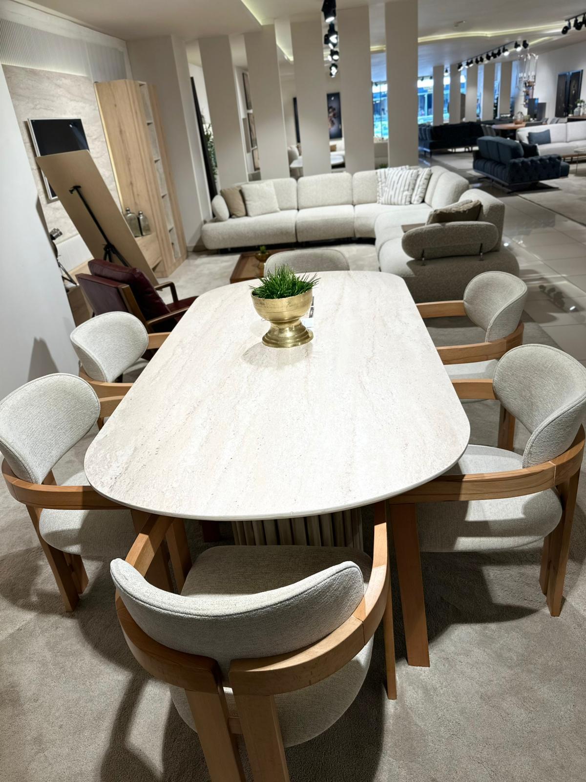 OUTLET - MOB - Flowery Tv Ünitesi + Masa Takımı 01-M