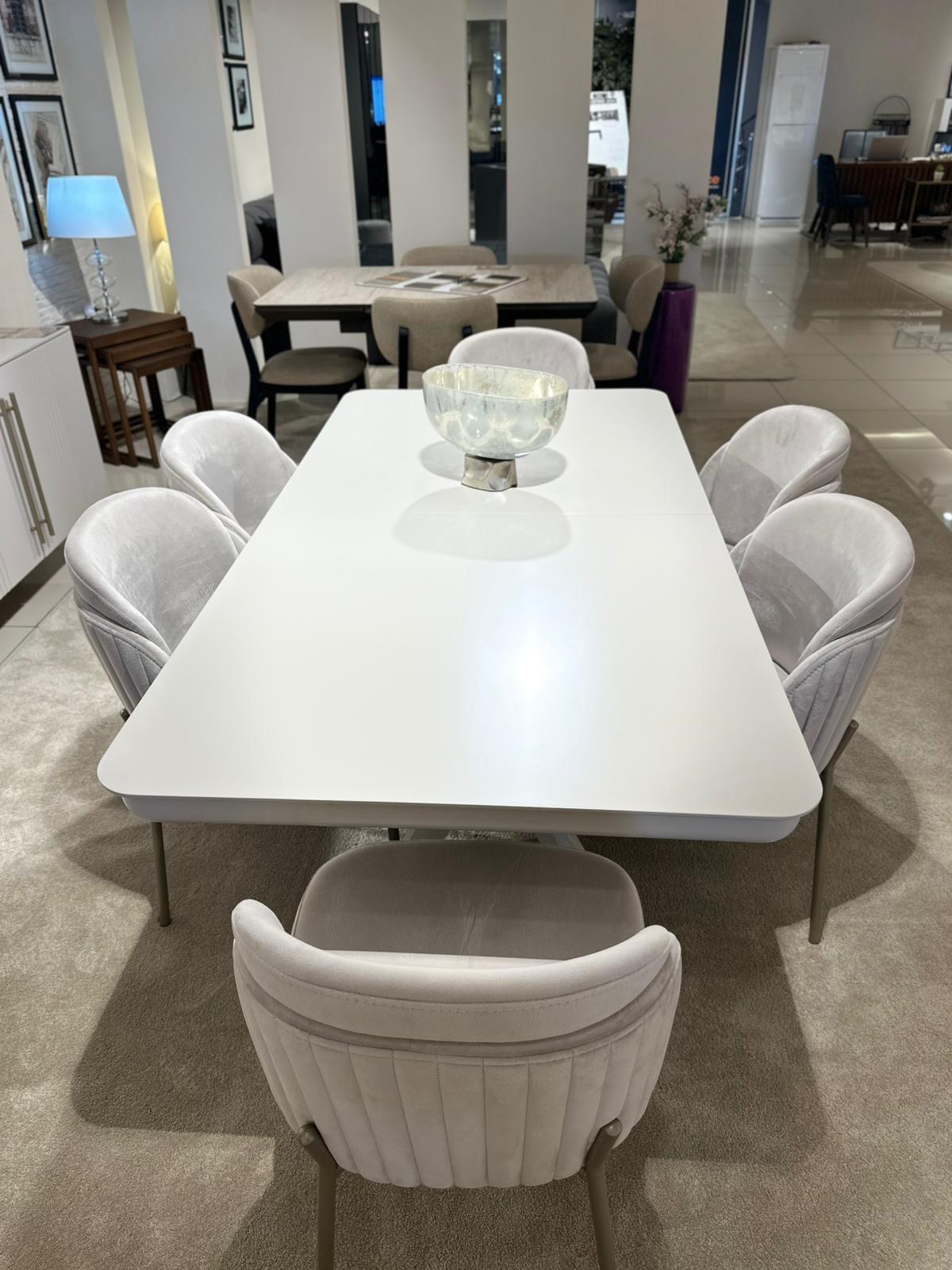 OUTLET - MOB - Kaje Yemek Odası Takımı + TV Ünitesi + Orta Sehpa Seti