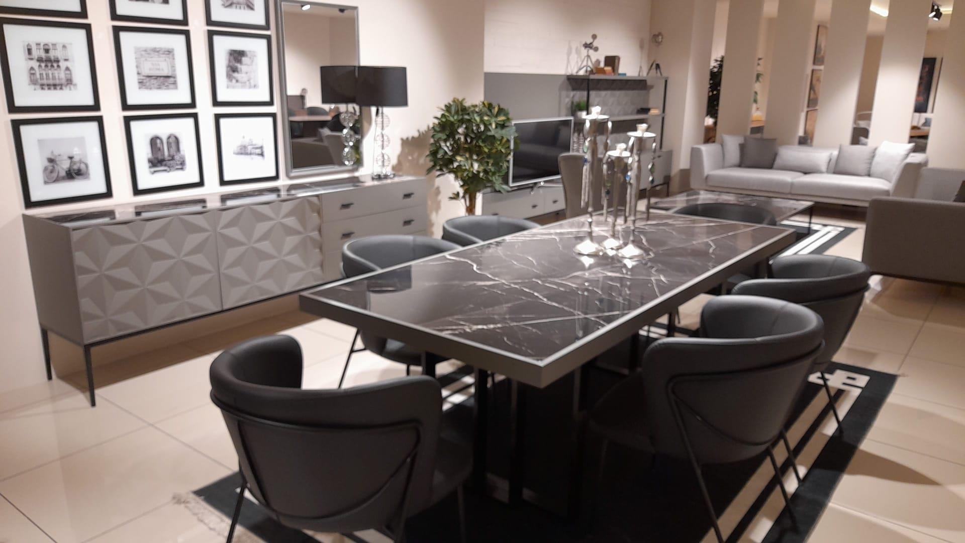 OUTLET - MOB - Lizet Yemek Odası Takımı + Tv Ünitesi + Koltuk Takımı + Sehpa