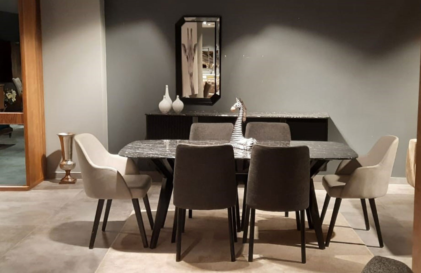 OUTLET - Norsans Yemek Odası Takımı + Tv Ünitesi + Orta Sehpa