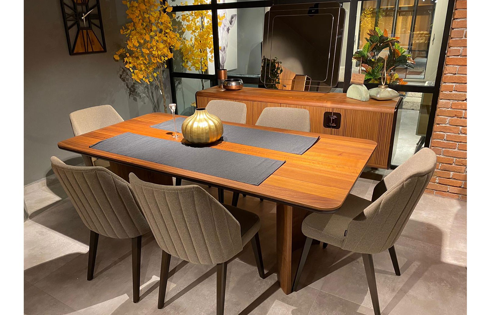 OUTLET - Ortensia Yemek Odası Takımı + Tv Ünitesi + Orta Sehpa