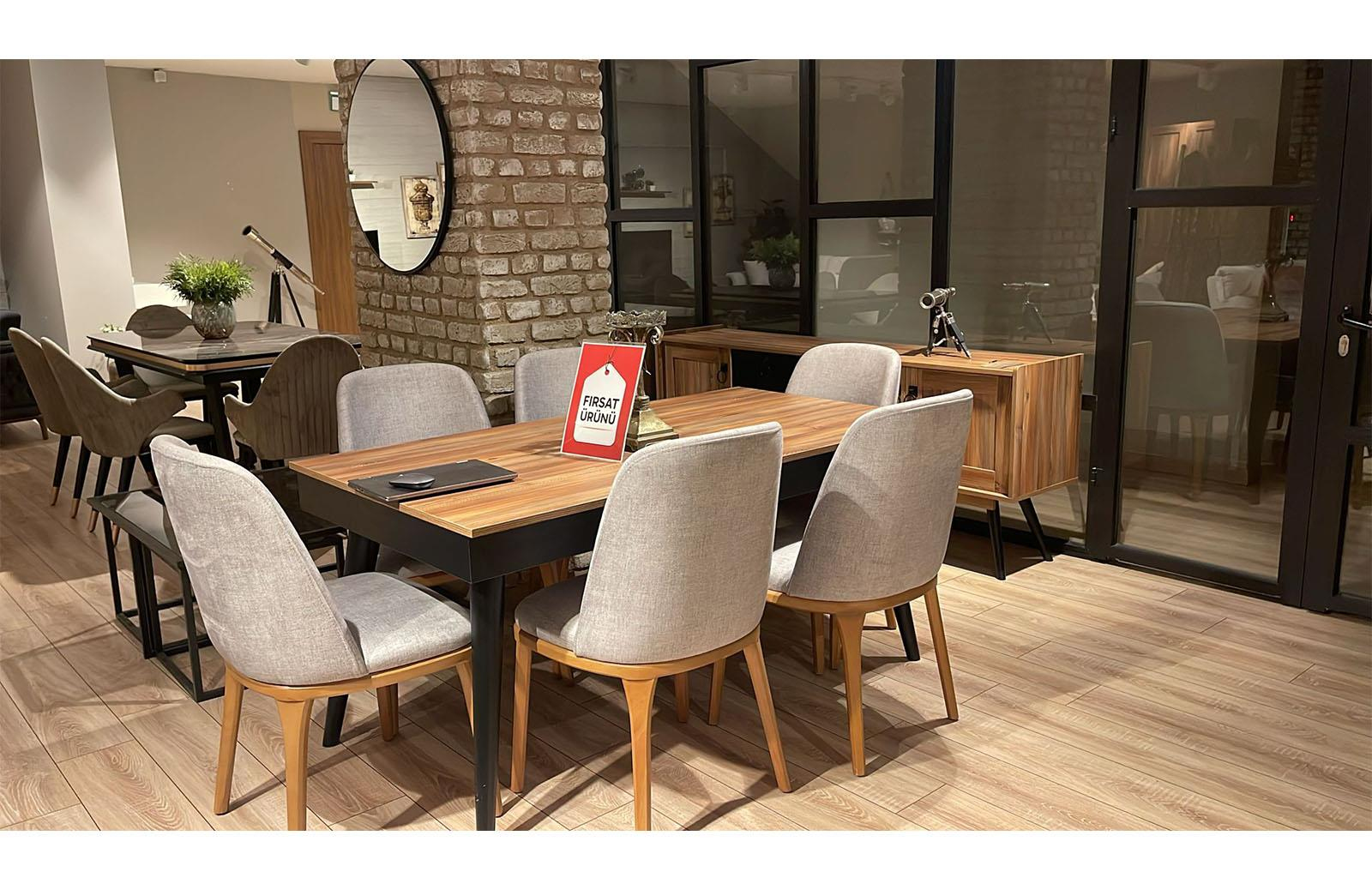 OUTLET - SLT - New Dobrev Yemek Odası Takımı