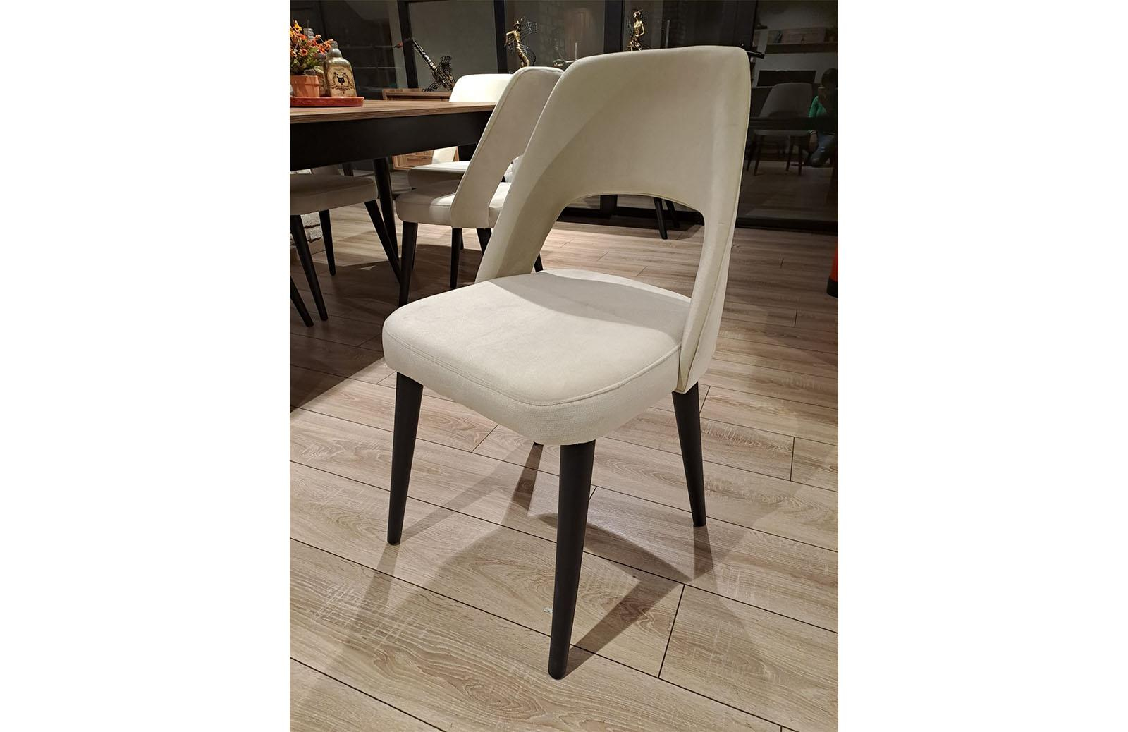 OUTLET - SLT - Silver Sandalye Ahşap Ayak S-01 6 Adet Sandalye Seti