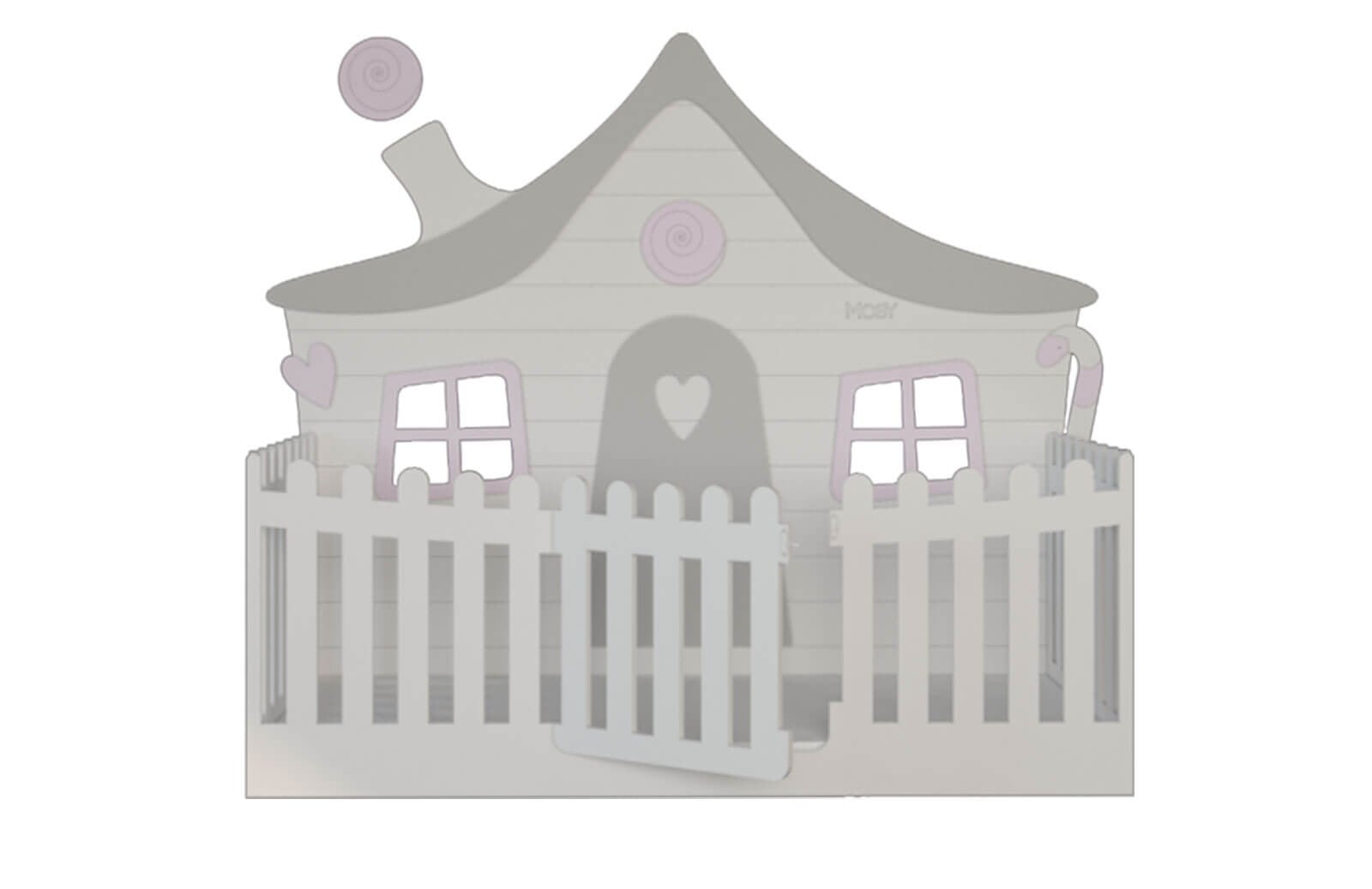 Pencereli Ev Kapılı Montessori Karyola