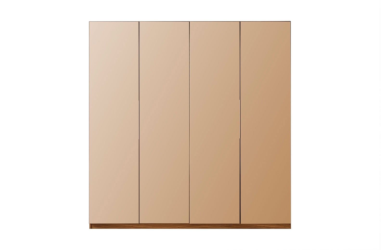 Perla 200 cm 4 Kapaklı Dolap Ceviz