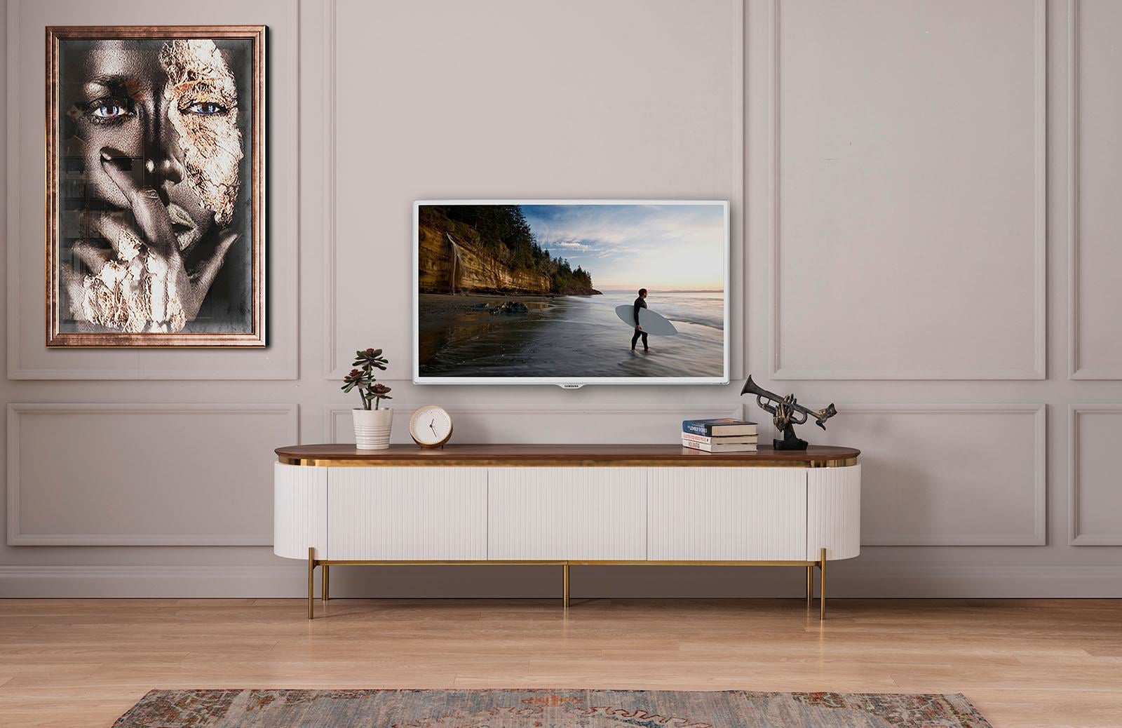 Perla Tv Sehpası Beyaz