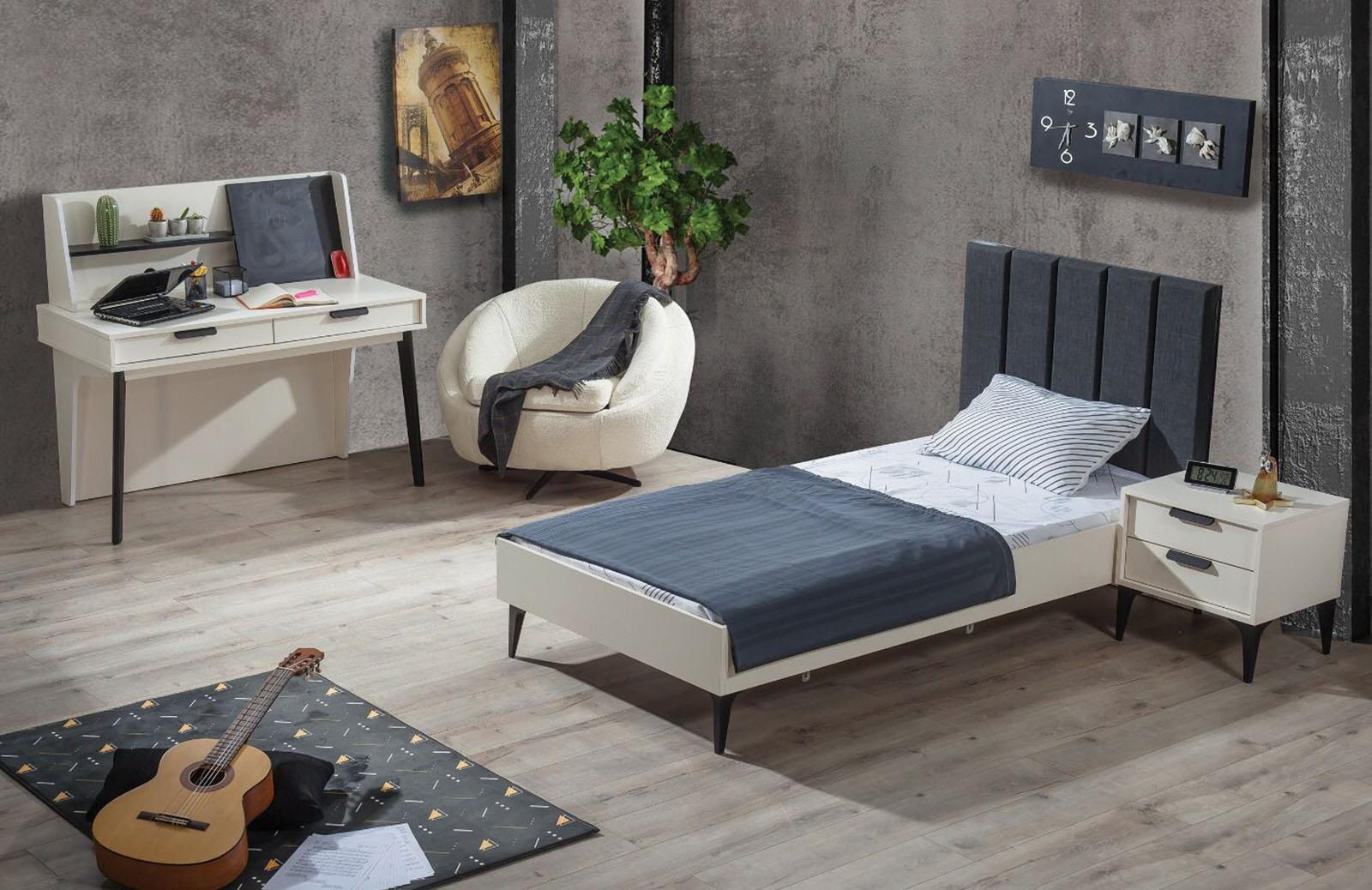 Prana Ayışığı Başlıklı Bazalı Karyola 100x200