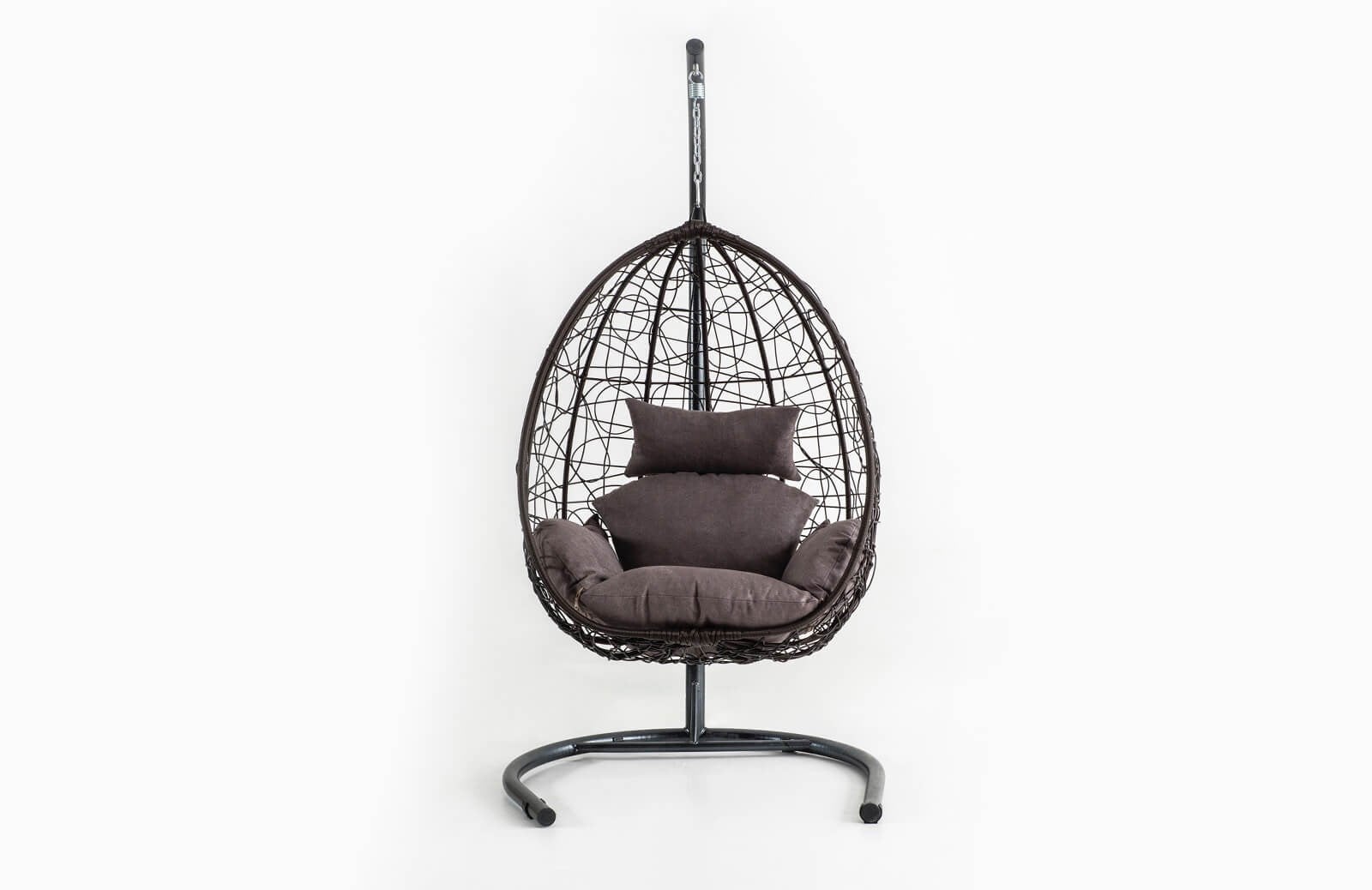 Rattan Bahçe - Balkon Salıncağı Kahve - Kahve Minder CV-13