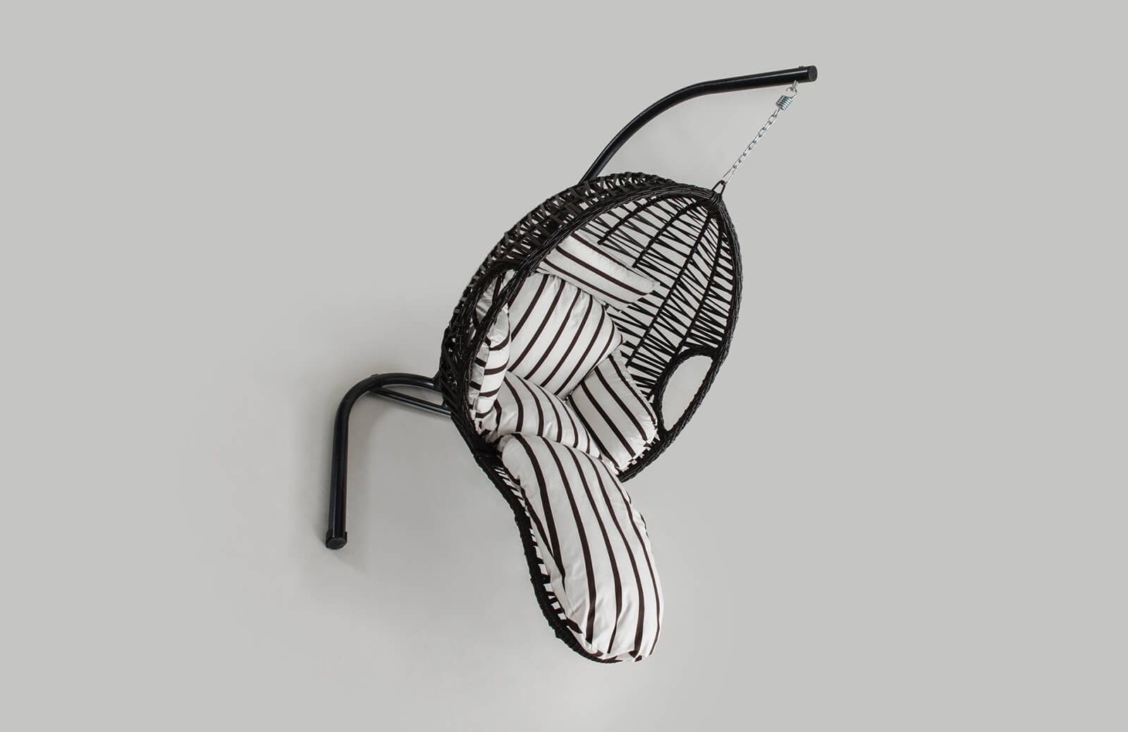 Rattan Bahçe - Balkon Salıncağı Kahve - Zebra Minder CV-23