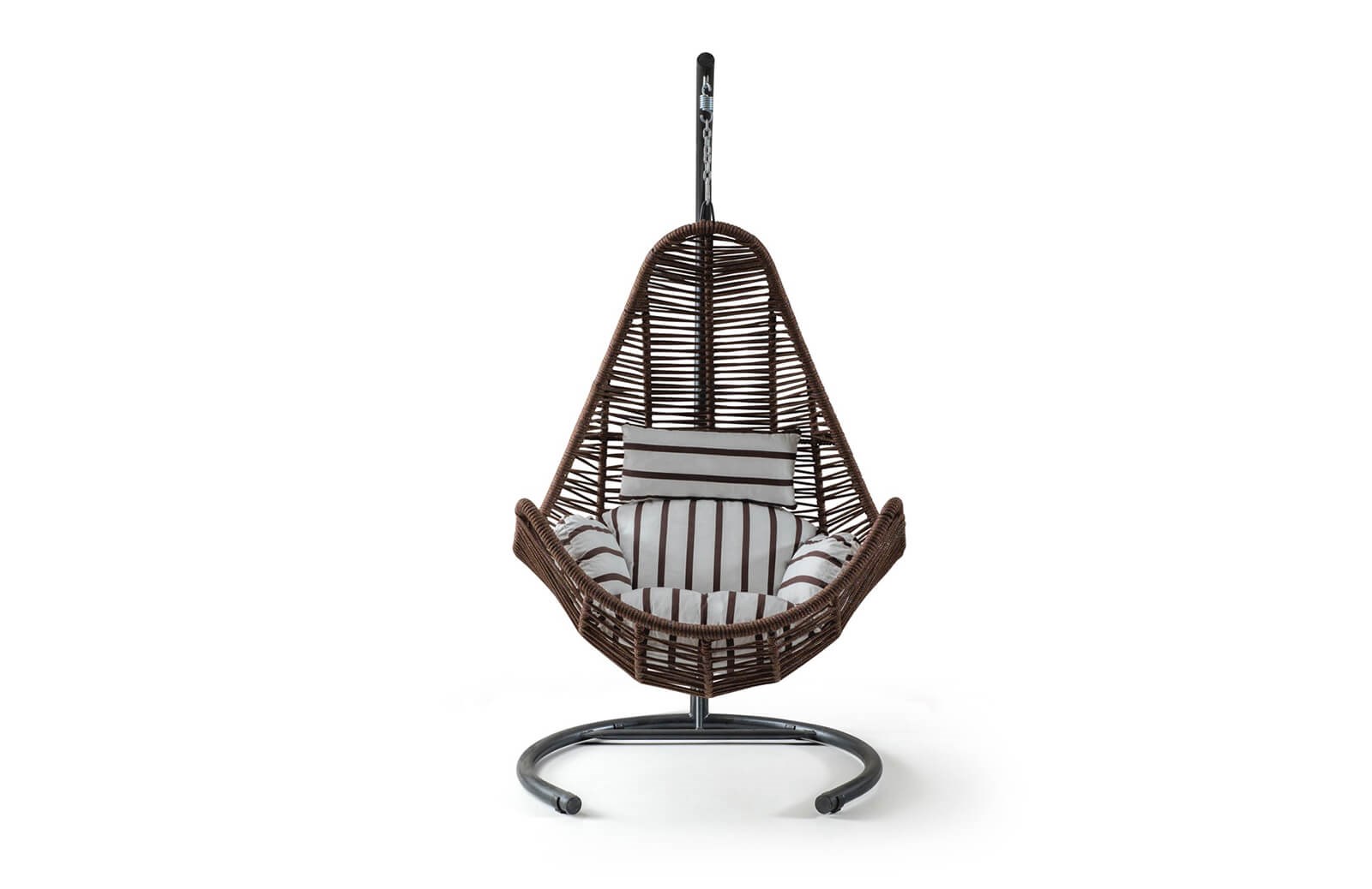 Rattan Bahçe - Balkon Salıncağı Kahve - Zebra Minder CV-33