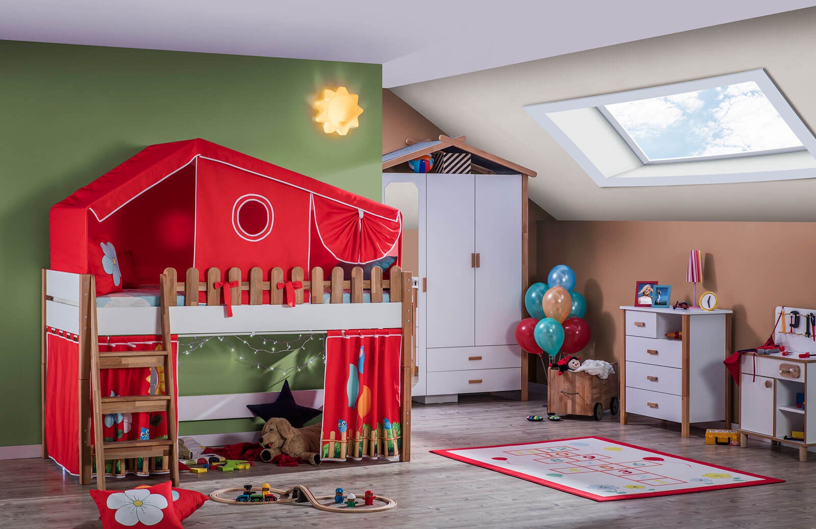 Red Ev Çadır Oyun Evi Takımı
